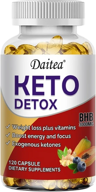 케토 디톡스 보충제 - 체중 감소 집중력 에너지 정화 및 해독 소화 건강 체중 관리 해독 및 혈당 조절에 도움이 됩니다., 1개, 60정 - 쿠팡