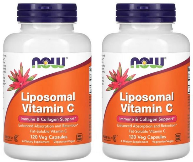 나우 푸드 리포소말 비타민C 베지 캡슐 120정, 2개