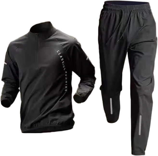 휠렉스 남성 기능성 트레이닝 세트 반집업 조거팬츠 러닝 운동복 봄 J63