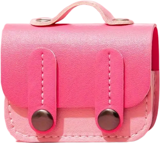 ESSENWOO 가죽 에어팟 케이스 3 & 4 & 프로2 세대 케이스 방수, 핑크, 에어팟4