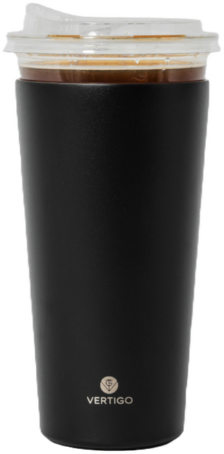 대용량 아이스커피 테이크아웃컵 텀블러 컵홀더 사무실 책상 커피컵, 1개, 블랙-M사이즈