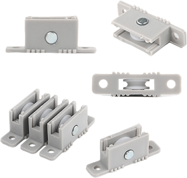 이지웨이건축자재협력사 방충망 부자재 로라 롤러 바퀴 알루미늄 샷시 회색 4개, AL망바퀴 회색 [015161] 4개