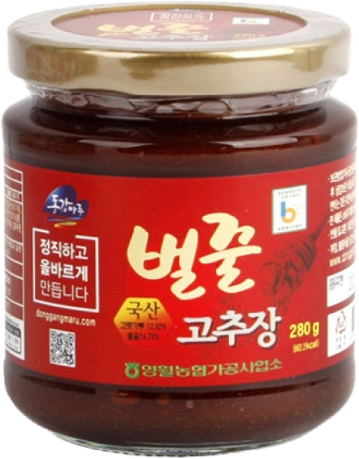 영월농협 동강마루 국산 전통 벌꿀고추장 900g, 1개