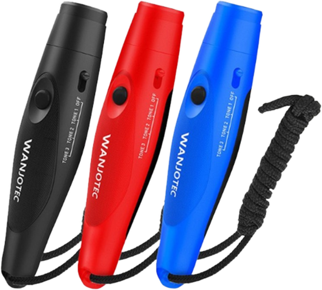 도깨비언니 전자 호루라기 심판용 호각 경찰용 휘슬 호르라기, 1개, 블루