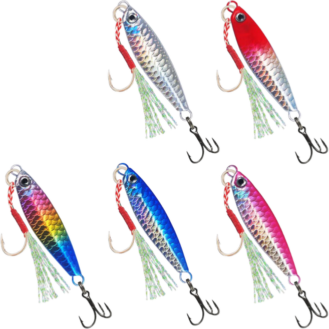 FTK 프로모션 메탈지그 5개세트, 1세트, 20g, 혼합 색상