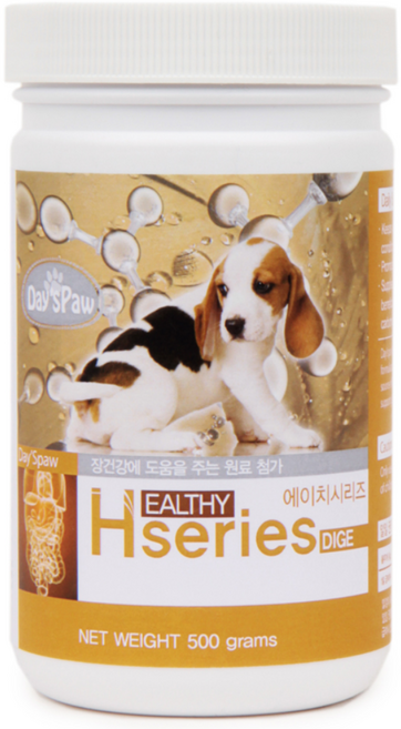 데이스포 강아지 에이치시리즈 영양제, 장건강/유산균, 500g, 1개