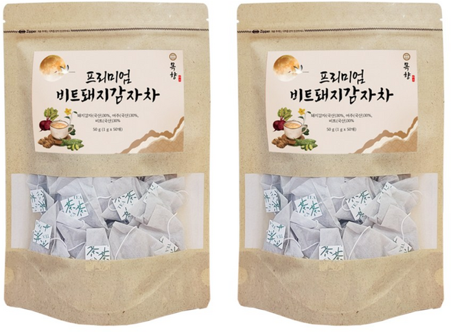 목향 프리미엄 비트돼지감자차, 2개, 50개입, 1g