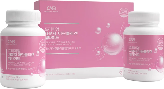 채움앤비움 저분자 피쉬 어린 콜라겐 펩타이드 정 (300달톤원료사용), 1개, 600mg, 180정 - 쿠팡