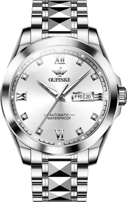 [CLOEVER] OUPINKE 스위스브랜드 남자 남녀 커플 기계식 자동시계 세트 선물 연인 부부 기념일 결혼예물시계 기계식 오토메틱 커플시계