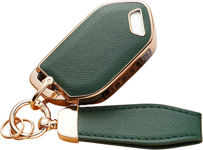 WonRay 호환 기아 가죽 키케이스 EV9 더 뉴 쏘렌토 7버튼 9버튼 더 뉴카니발 KA4 쏘렌토 MQ4, K-9버튼-민트그린, 1개