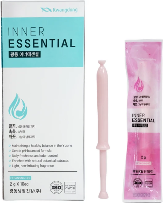 광동 이너에센셜 pH 밸런스 여성 청결젤, 10개, 2g - 쿠팡