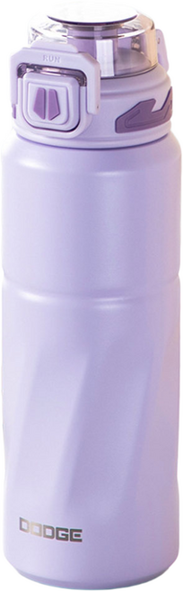 에코럭키 New DODGE 스포츠 텀블러 스테인레스 보온 보냉 물병 820ml, 1개, 닷지-퍼플