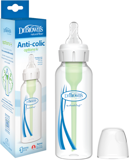 닥터브라운 내로우 옵션스 플러스 스탠다드 젖병 1P 120ml/250ml 좁은목, 1개, 250ml