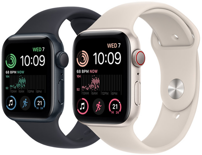 애플워치 시리즈 SE2 알루미늄 2022 B급, GPS, 40mm, 미드나이트