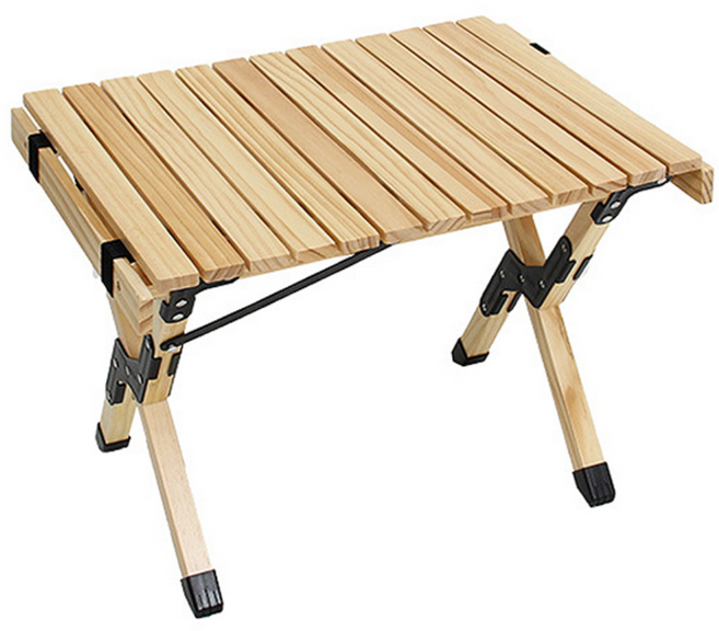 자캠 캠핑 우드롤테이블 접이식 높이조절 폴딩 식탁