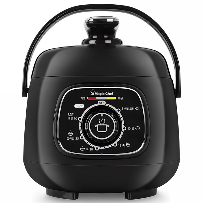 매직쉐프 초고속 미니 멀티 압력밥솥, 블랙