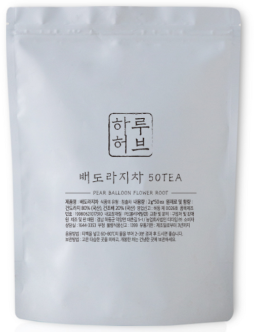 하루허브 국산 배도라지차 대용량 삼각티백 50T, 2g, 50개입, 1개