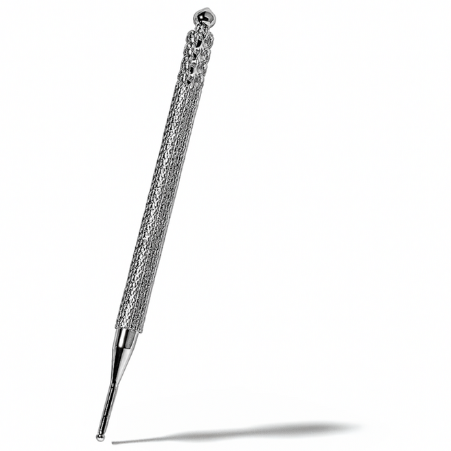 셀프천사 귀 지압봉 지압스틱 손 발 지압 마사지 손바닥, 실버, 1개