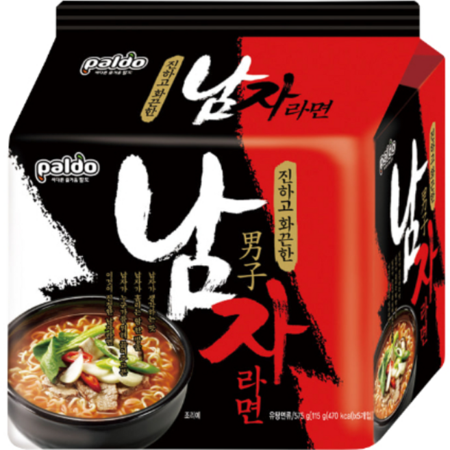 팔도 남자라면 115g, 4개