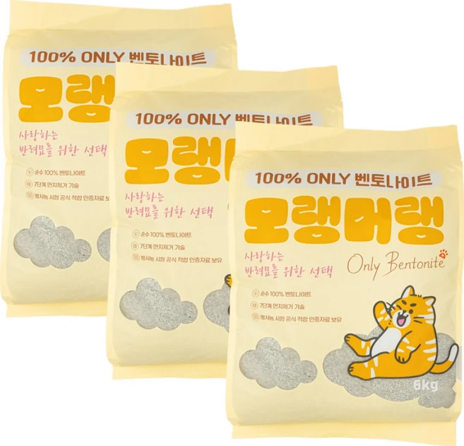 (미사용), 6kg, 3개 - 쿠팡