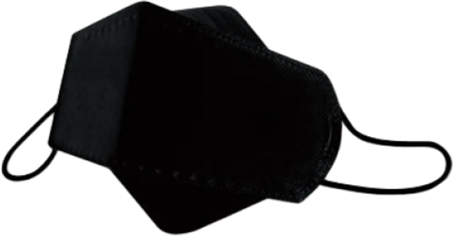 쓸 엠에이치케어 황사마스크 블랙 대형 KF94, 75개, 1개입