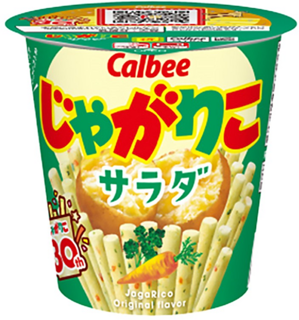 calbee 가루비 자가리코 일본 과자 사라다맛 스낵 간식 60g, 1개
