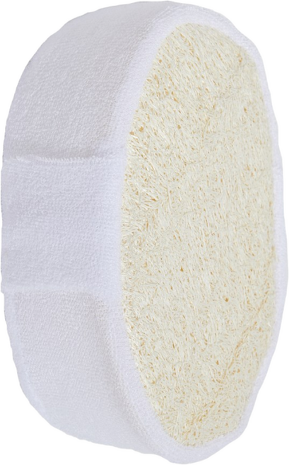 오프온 천연 루파 바디스펀지(친환경 샤워타올 샤워볼 부드러운 각질제거 목욕 거품 타월), 화이트, 1개입, 2개