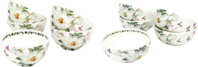 로얄에식스 목련 본차이나 공기대접 10P세트, 1개