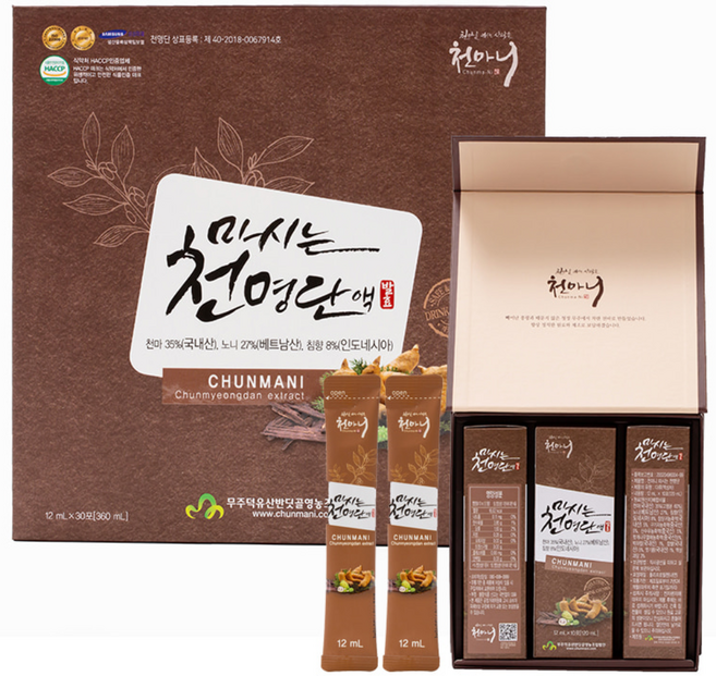 [천마니공식몰]무주천마 마시는 천명단액 12ml x 30포, 30개