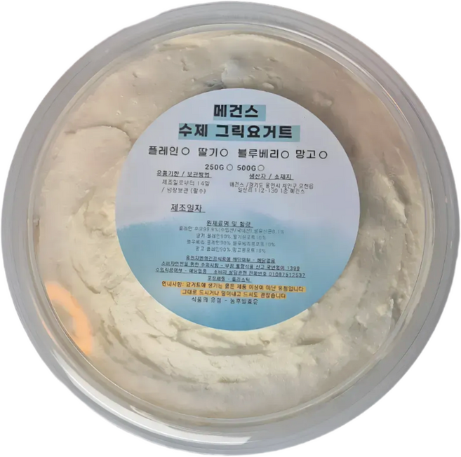 메건스 꾸덕한 그릭요거트 대용량 1kg 망고맛, 1개