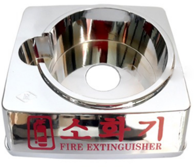 크롬도금 소화기 받침대 K급 4.0L용 분말소화기3.3kg겸용, 1개