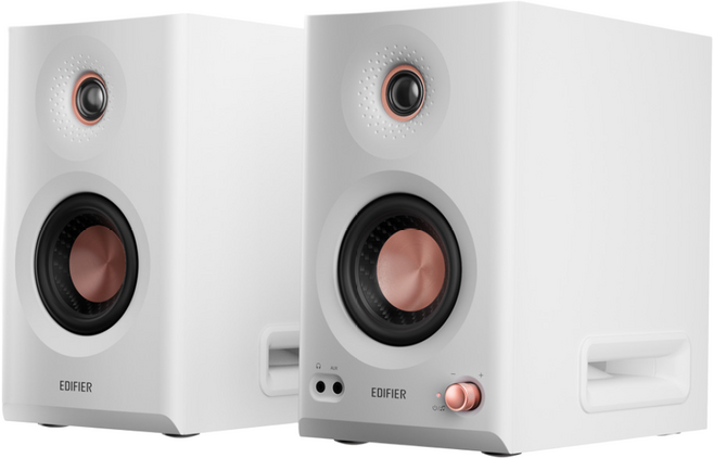 공식 수입 제품 국내 AS 가능 에디파이어 PC-FI 데스크 파이 스튜디오 모니터 스피커, MR5 화이트 (블루투스 3웨이 스피커), 1개