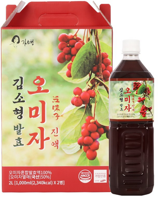 문경 발효오미자원액 1000ml 한의사 김소형원장의 전통원료배합, 1L, 2개