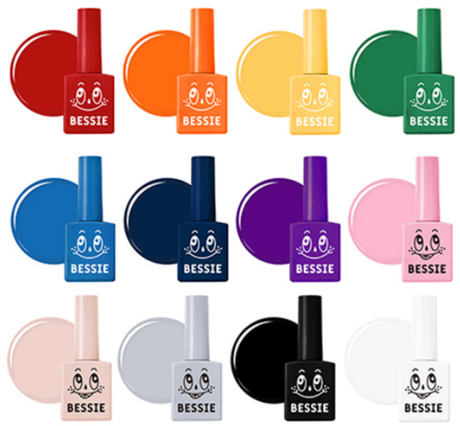 베씨젤 기본칼라 베이직 12개묶음 네일젤세트, 베이직12종, 1개, 10ml