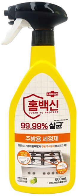 랩신 홈백신 주방용 세정제, 600ml, 1개