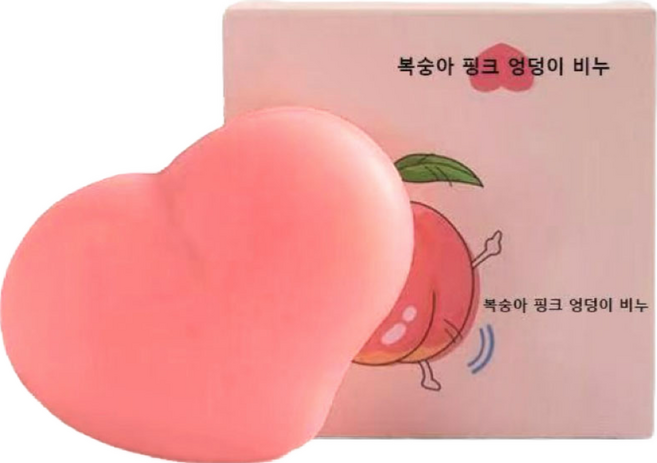 엉덩이비누 복숭아향 힙케어, 80g*1개, 80g, 1개입