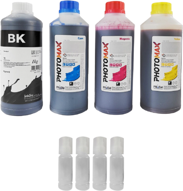 캐논잉크 G3910 G7090 무한리필 호환 G2910 G3900 G4900 100ml, 1000ml (검노파빨)세트+공병4병GI990 GI90, 1세트