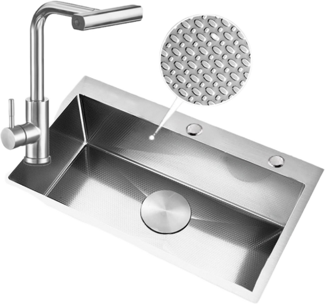 엘리엘리 엠보+코팅 사각싱크볼 EL858, 1개