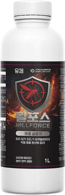 바퀴벌레 벌레 퇴치 진드기 권연벌레 초파리 모기 파리 킬포스 1L 유제 방역용 다목적 살충제, 1개입, 1개
