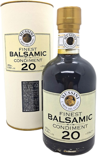 이탈리아 모데나 무씨니 파이니스트 100% 포도원액 20년숙성 발사믹 콘티멘트 250ml / 고급틴캔 케이스&고급쇼핑백, 1개