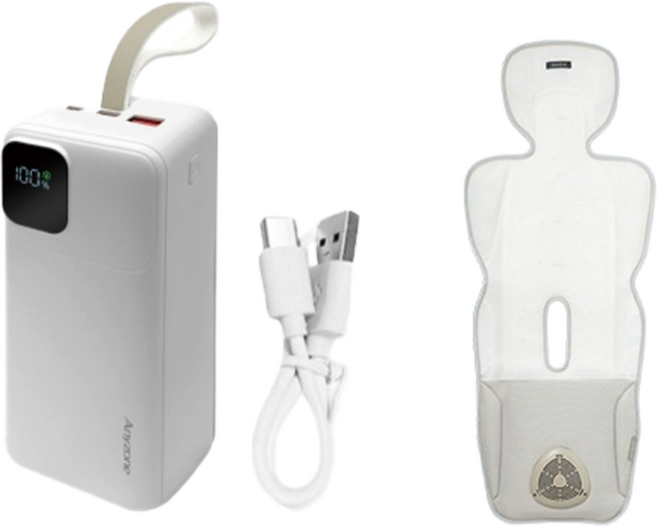 유아용 통풍쿨시트 호환 보조배터리 30000mAh 에어러브 폴레드 다이치 사용 가능, 잔량표시 전용보조배터리30000mAH