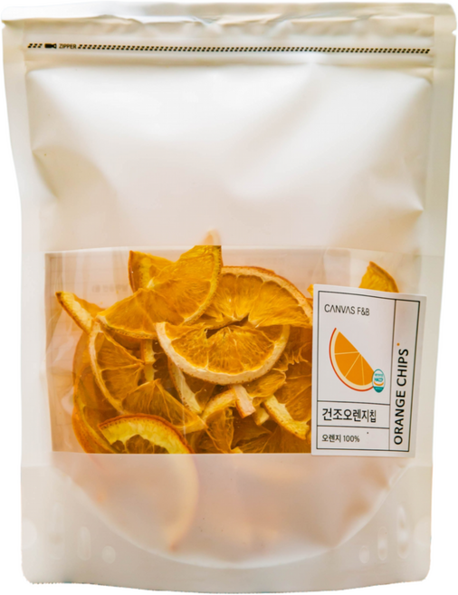 국내생산 말린 오렌지칩, 1개, 100g
