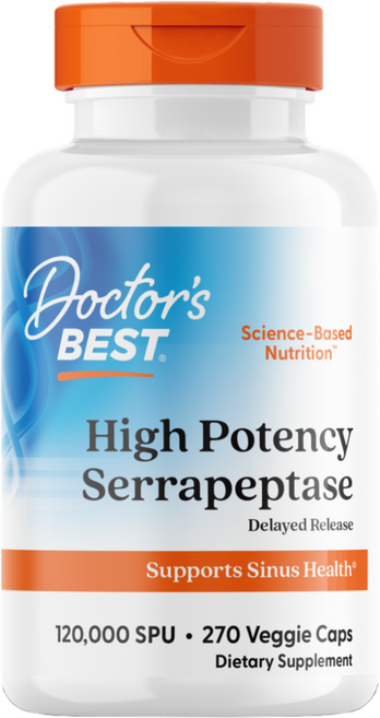 닥터스베스트 하이 포텐시 세라펩타제 120000SPU 베지 캡, 1개, 270정