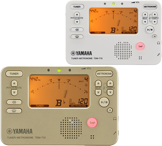 [정품] [2024.05.최신형] 야마하 메트로놈 튜너 복합기 TDM-710 (TDM-700 후속모델), 화이트, 1개