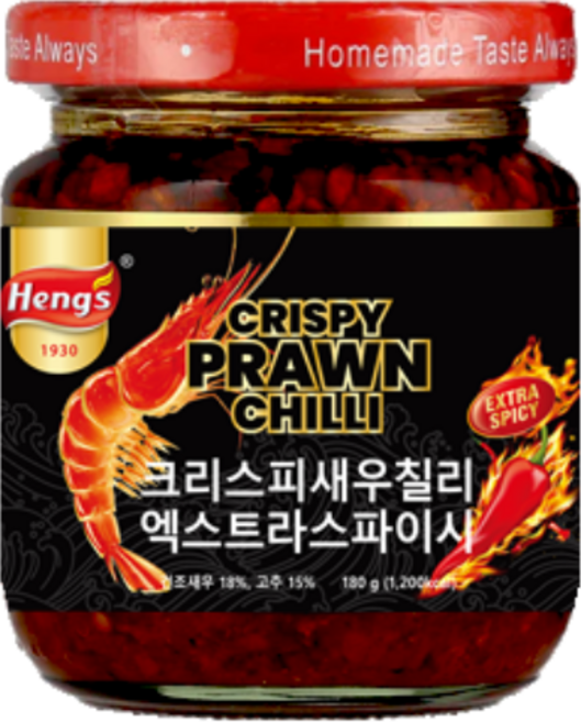 헹스 크리스피 칠리 엑스트라 핫 라유 고추기름 180g, 1개, 180ml