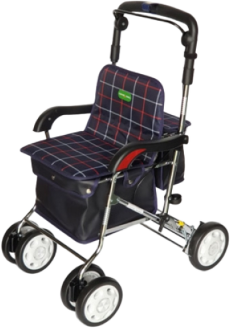 고급형 보행보조차 노인보행기 할머니유모차 걸음보조기 보행보조기 실버카, 1개