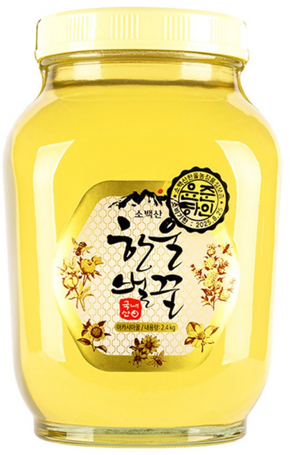 한울벌꿀 국내산 아카시아 사양벌꿀 기본포장, 2.4kg, 1개