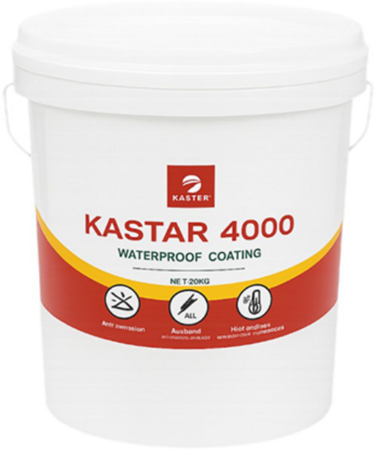 프리미엄 실리콘 탄성방수제 카스타4000 옥상 외벽 방수/보수제 20kg, 회색