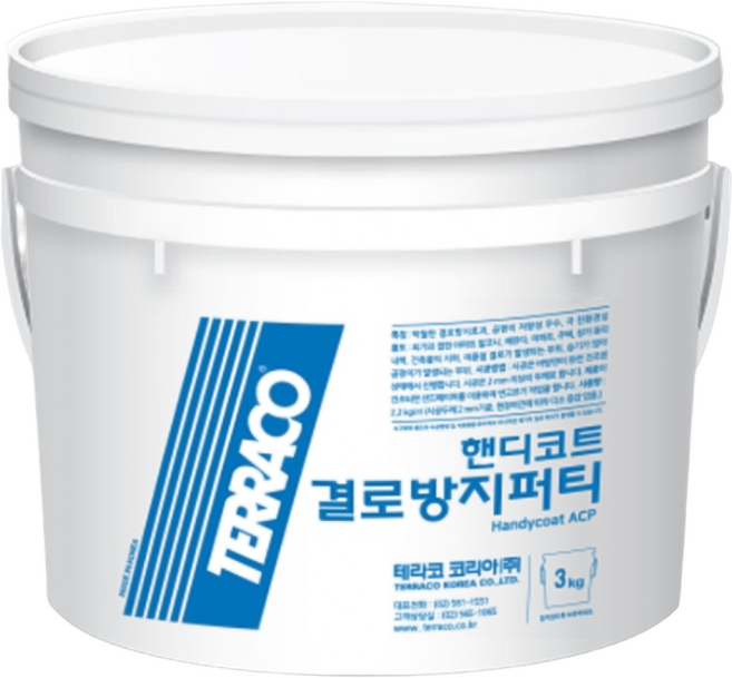 테라코 핸디코트 결로방지퍼티, 백색, 3kg, 1개