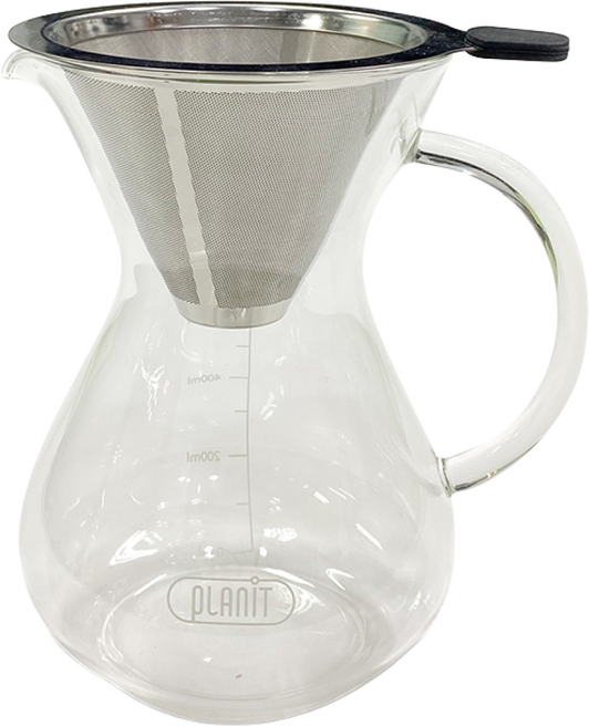 플랜잇 스텐 유리 드리퍼 세트 600ml, 1개